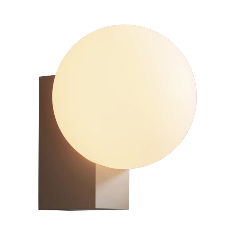 Simple Shape Wall Light Fixture Glass Shade Wall Light Fixtures