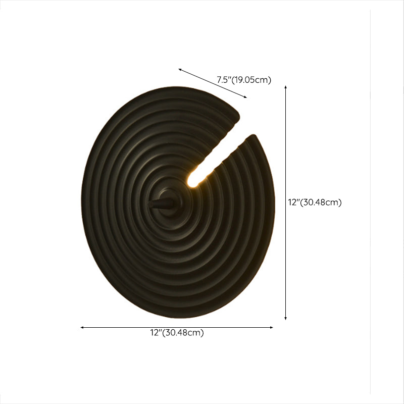 Unique Shape Wall Light Fixture Modern Metal Wall Light Fixtures in Black