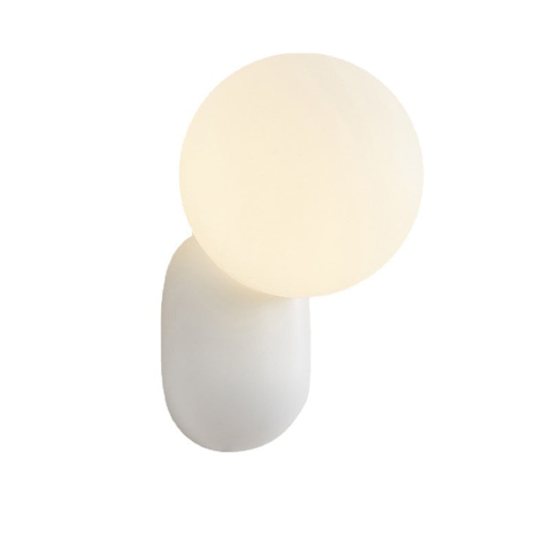 Contemporary Minimalist Wall Light Fixture with PE Shade for Sitting Room