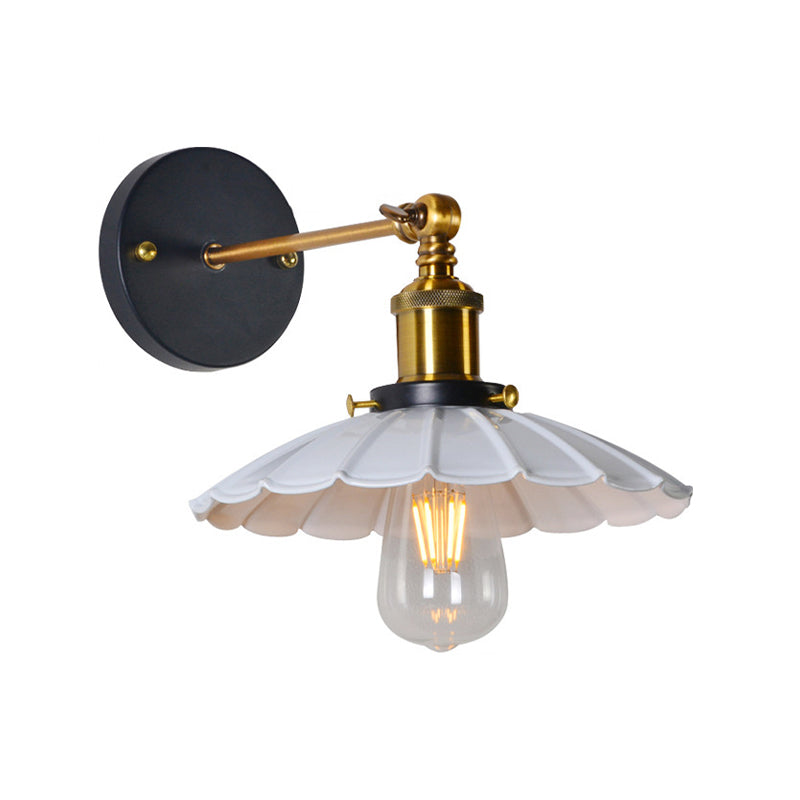 Postmodern Wall Light Fixture with Metal Shade for Sitting Room