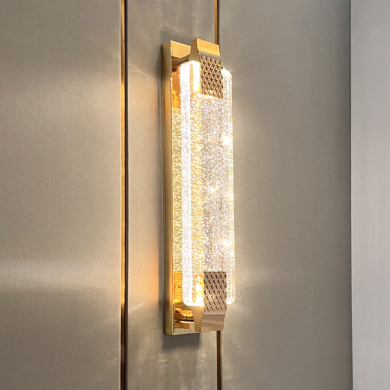 Modern Sconce Light Fixture Crystal Shade Wall Sconce Lighting for Bedroom