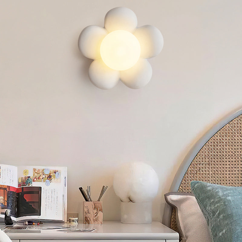 Modern Sconce Light Fixture Pink/White Wall Light Sconce for Bedroom