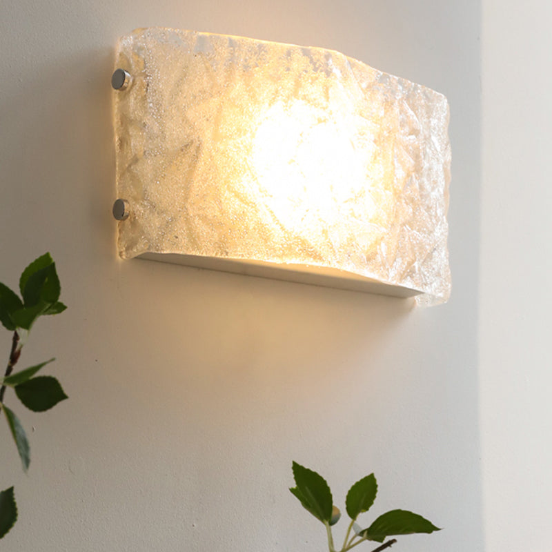 Modern Sconce Light Fixture Glass Shade Wall Sconce Lighting for Bedroom