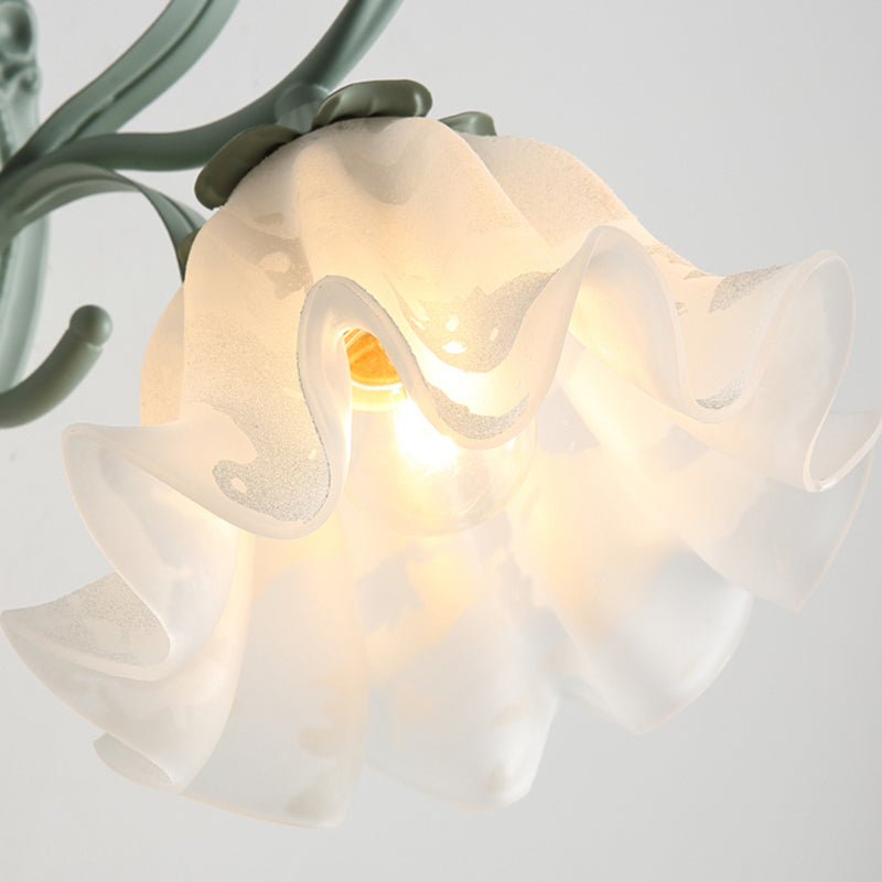 Modern Glass Shade Wall Lamp 1-Light Wall Sconce Lighting for Bedroom