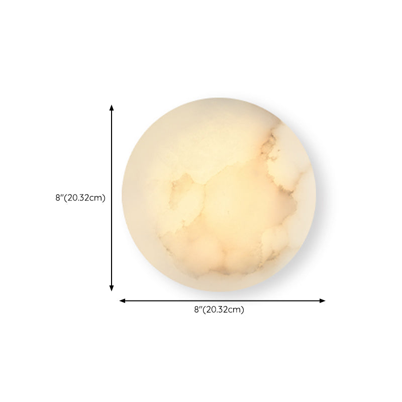 Modern Stone Sconce Light Fixture 1-Light Wall Light Sconce for Bedroom