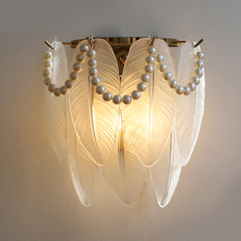 Modern Style Unique Wall Lamp Glass Wall Sconce Lighting for Bedroom