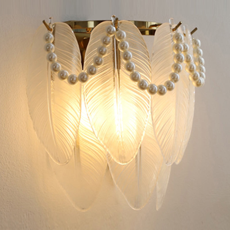 Modern Style Unique Wall Lamp Glass Wall Sconce Lighting for Bedroom