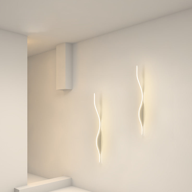 Single White/Black Wall Mounted Sconce LED Unique Wall Light for Dining Room