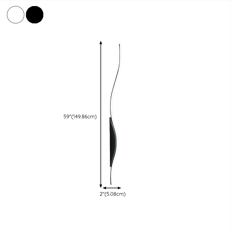 Single White/Black Wall Mounted Sconce LED Unique Wall Light for Dining Room