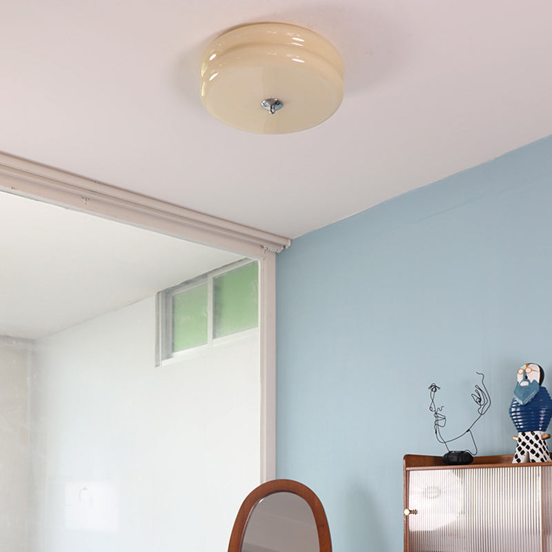 Glass Flush Ceiling Light Modern Flush Mount Ceiling Fixture for Bedroom