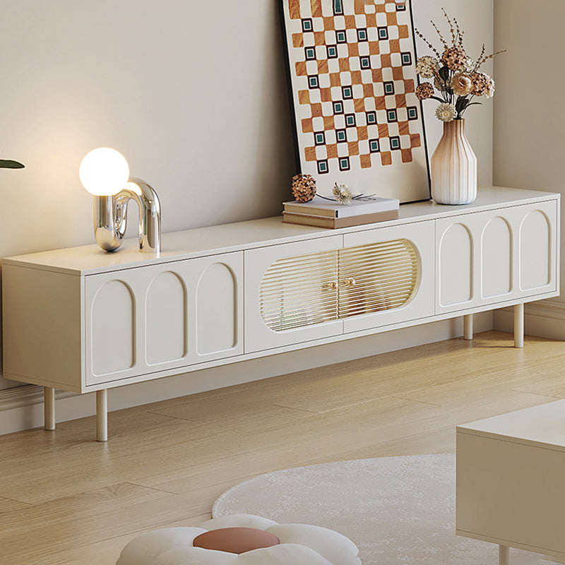 Scandinavian TV Media Console White Media Console TV Stand with Drawers