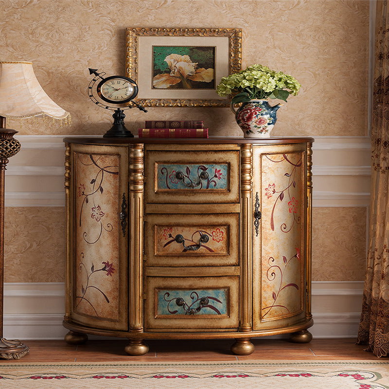 Solid Wood Dresser Traditional Storage Chest Dresser with 3/4/5 Drawers