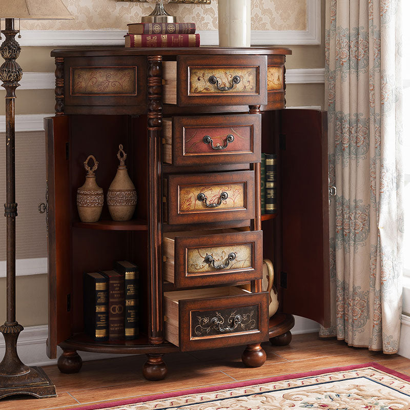 Solid Wood Dresser Traditional Storage Chest Dresser with 3/4/5 Drawers