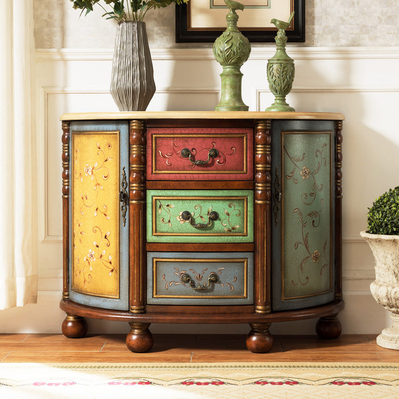 Solid Wood Dresser Traditional Storage Chest Dresser with 3/4/5 Drawers