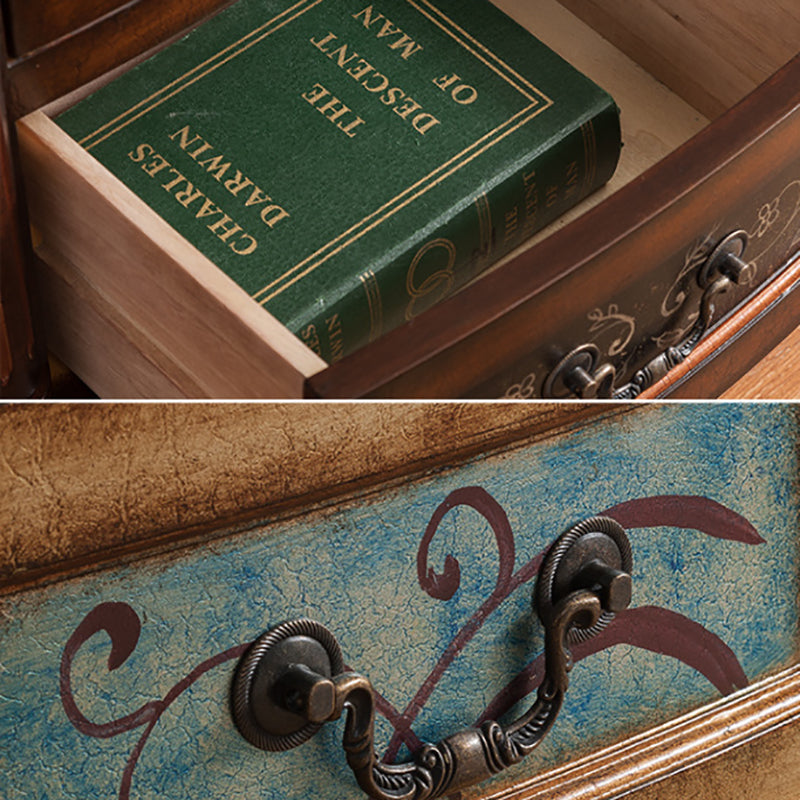 Solid Wood Dresser Traditional Storage Chest Dresser with 3/4/5 Drawers