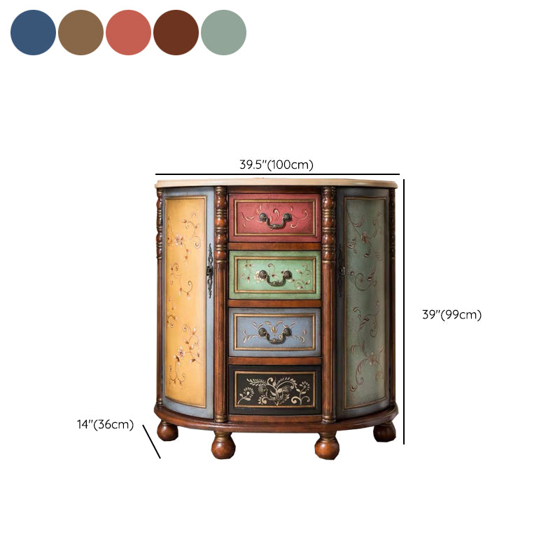 Solid Wood Dresser Traditional Storage Chest Dresser with 3/4/5 Drawers