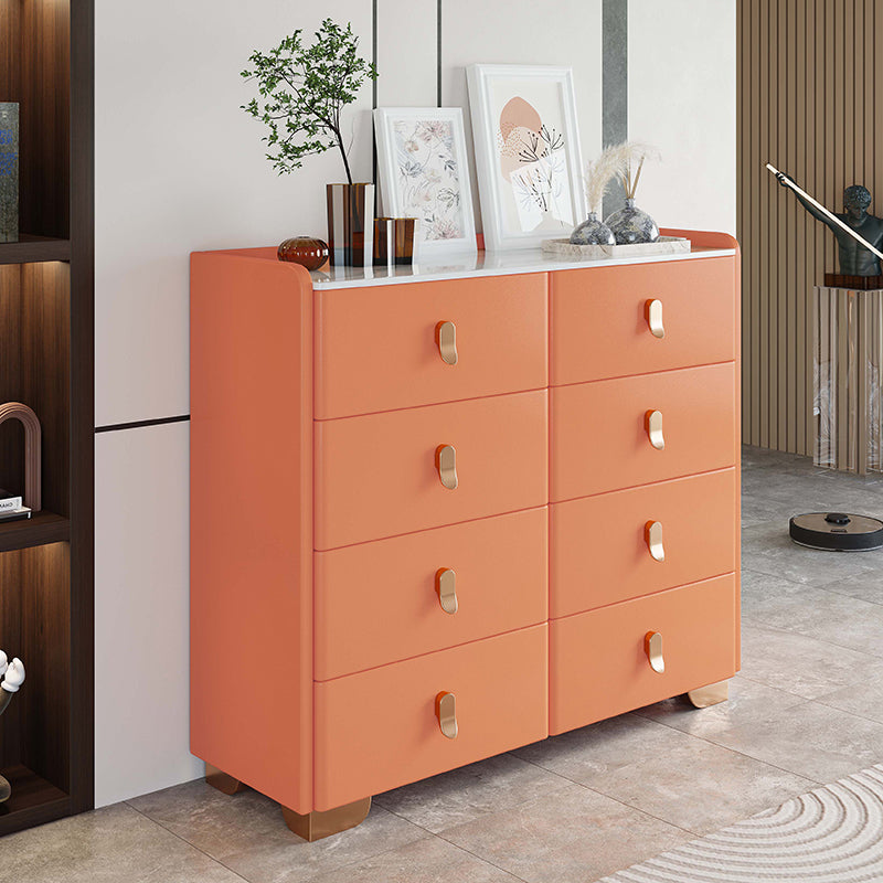 Stone Dresser Classic Glam Storage Chest Dresser with 4/5/6/7/8 Drawers