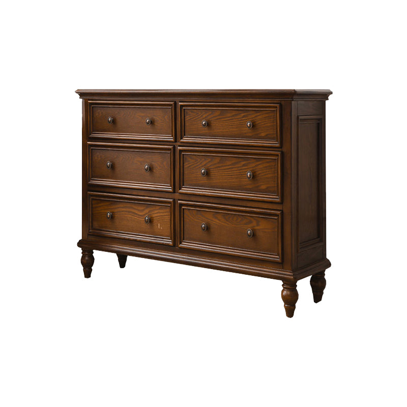 Solid Wood Traditional Storage Chest Dresser with 3/4/5/6/7/8/9/10 Drawers