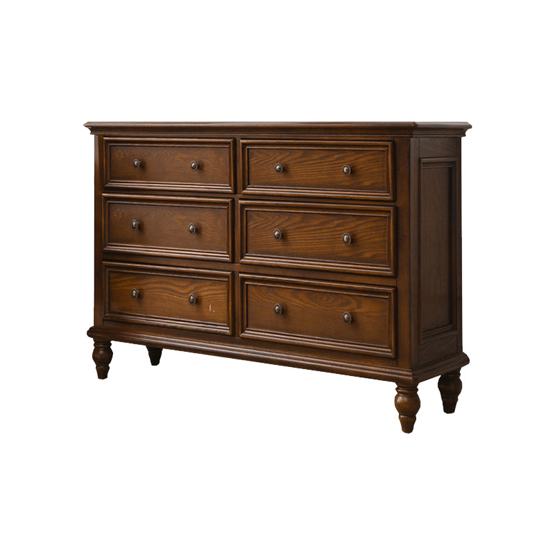 Solid Wood Traditional Storage Chest Dresser with 3/4/5/6/7/8/9/10 Drawers