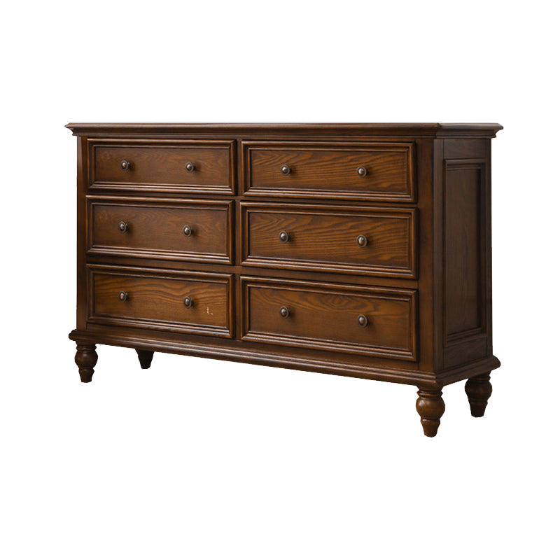 Solid Wood Traditional Storage Chest Dresser with 3/4/5/6/7/8/9/10 Drawers