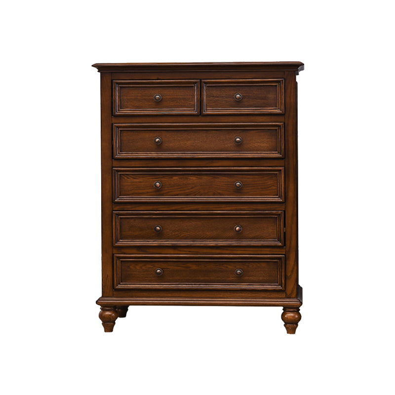 Solid Wood Traditional Storage Chest Dresser with 3/4/5/6/7/8/9/10 Drawers