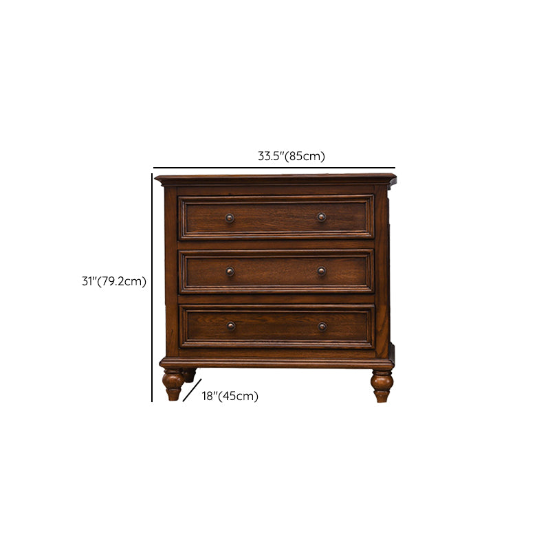 Solid Wood Traditional Storage Chest Dresser with 3/4/5/6/7/8/9/10 Drawers