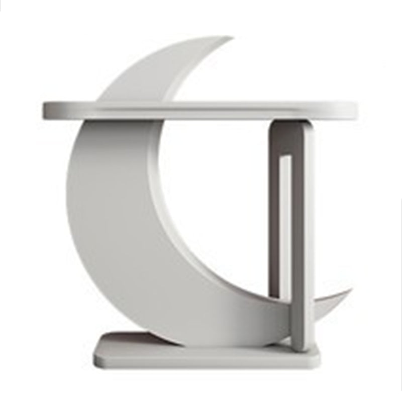 Oval Shape Contemporary Console Table Wood Console Sofa Table