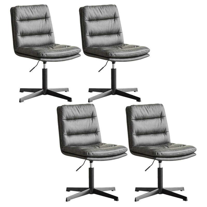 Armless Office Chair No Wheels Conference Chair for Living Room Home