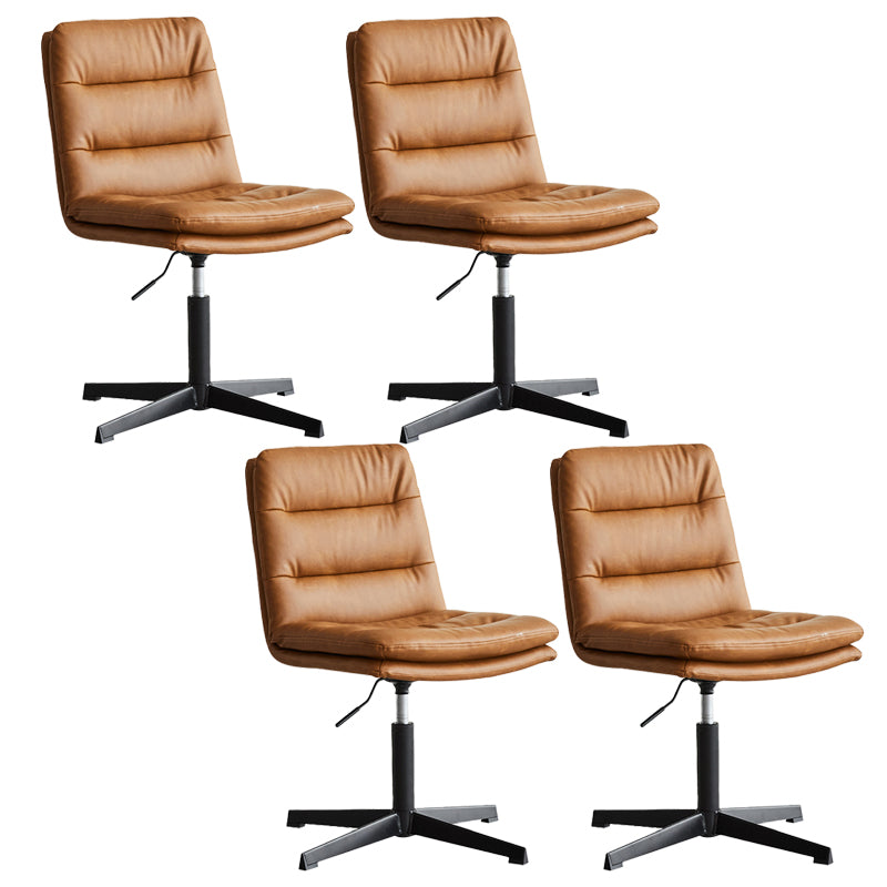 Armless Office Chair No Wheels Conference Chair for Living Room Home