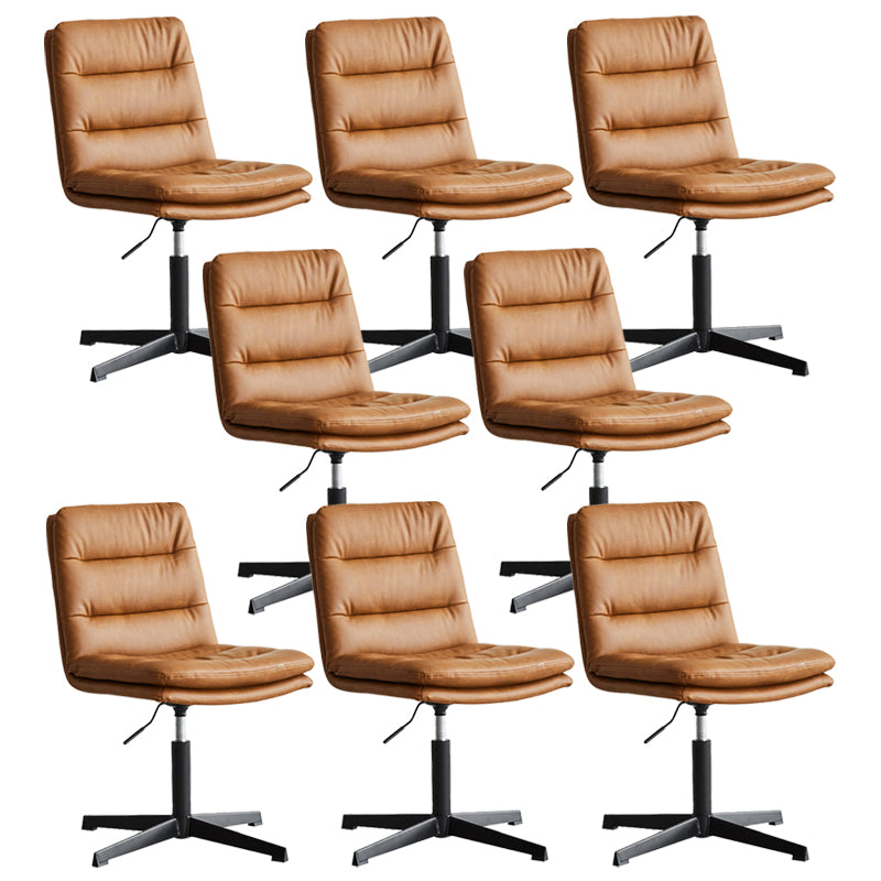 Armless Office Chair No Wheels Conference Chair for Living Room Home