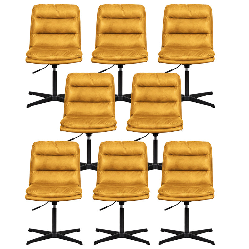 Armless Office Chair No Wheels Conference Chair for Living Room Home