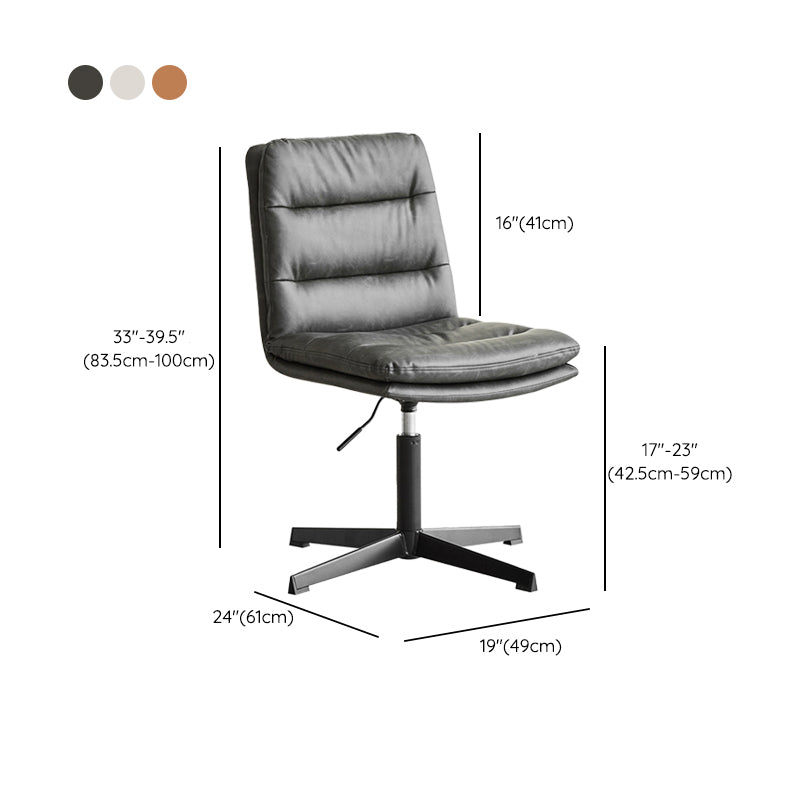 Armless Office Chair No Wheels Conference Chair for Living Room Home