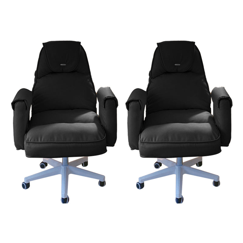 Modern Office Chair Adjustable Seat Height No Distressing Slide Chair with Wheels