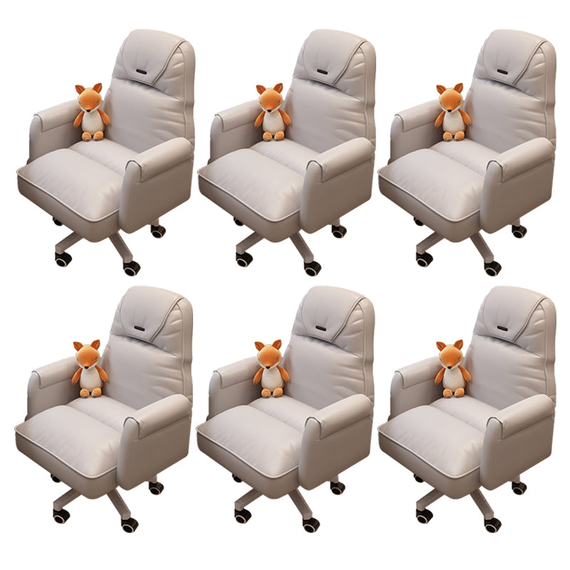 Modern Office Chair Adjustable Seat Height No Distressing Slide Chair with Wheels