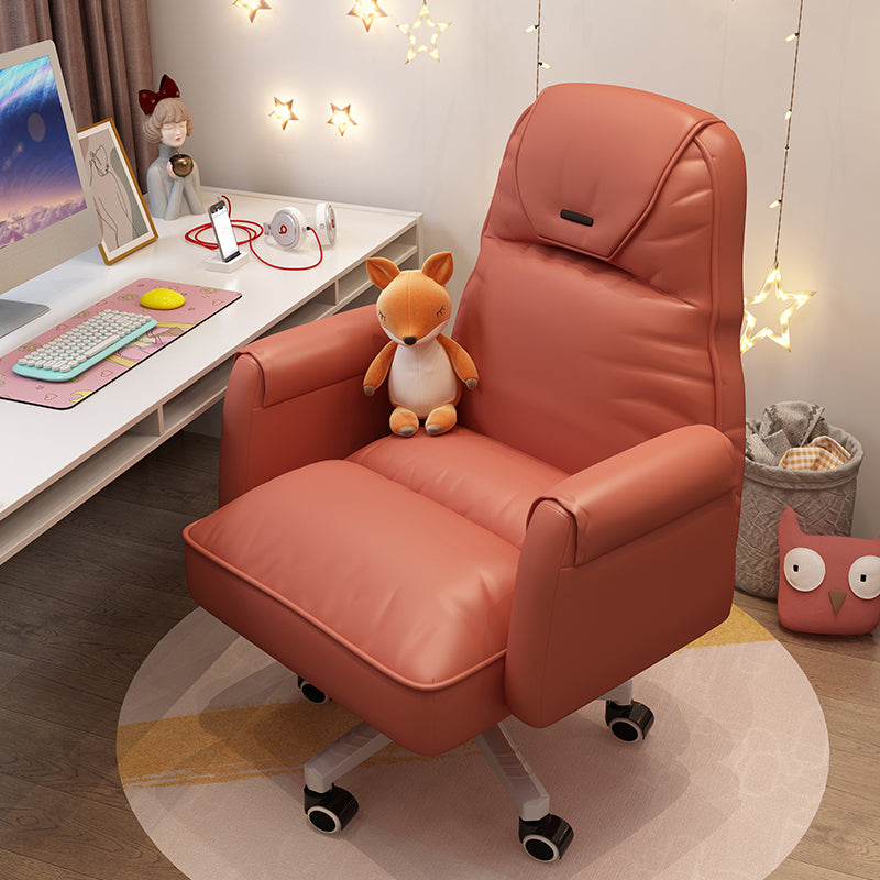 Modern Office Chair Adjustable Seat Height No Distressing Slide Chair with Wheels