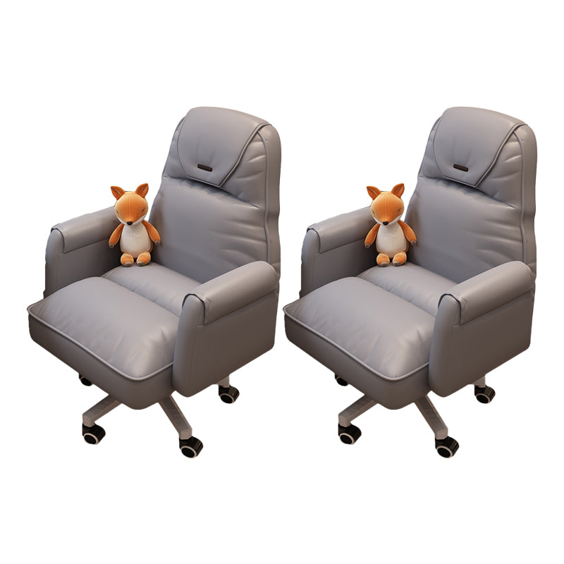 Modern Office Chair Adjustable Seat Height No Distressing Slide Chair with Wheels