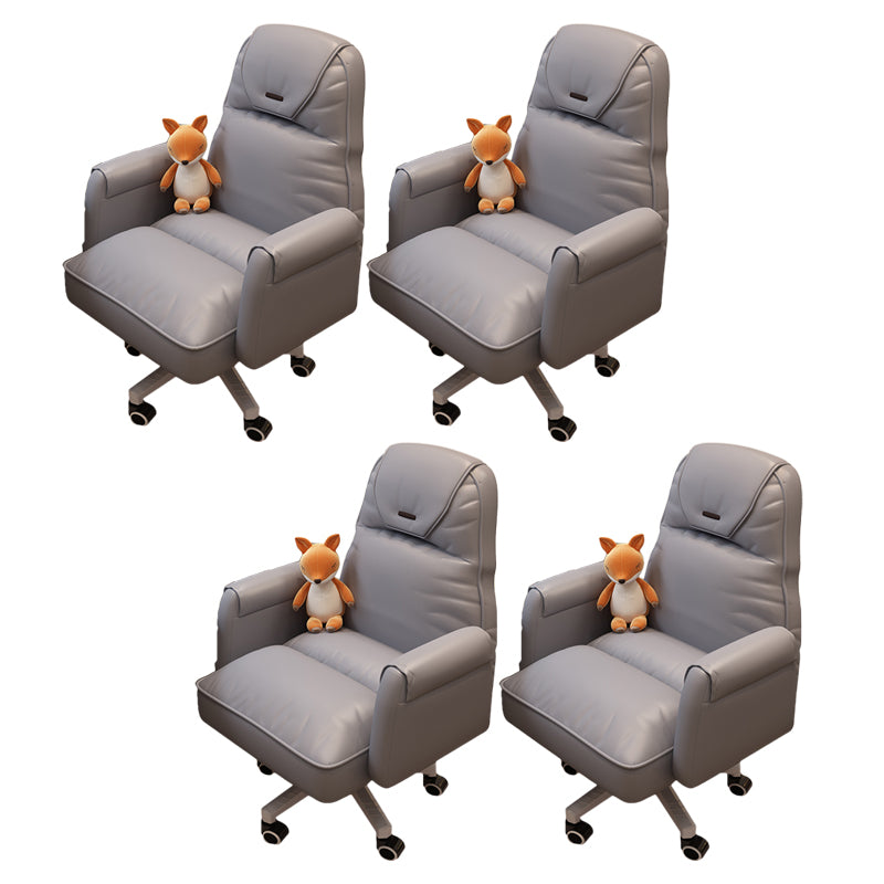Modern Office Chair Adjustable Seat Height No Distressing Slide Chair with Wheels