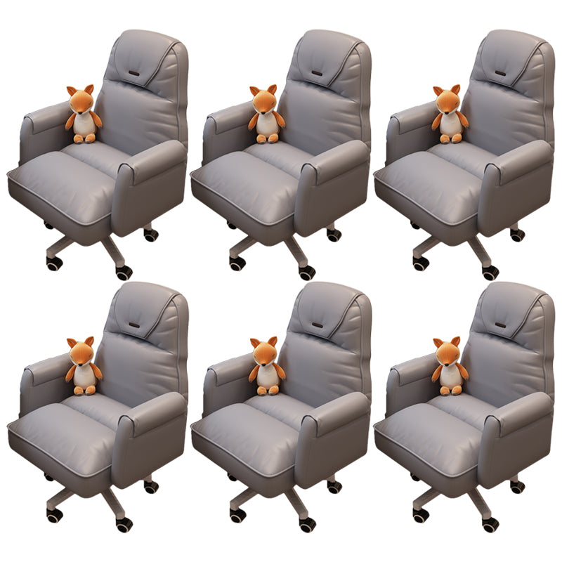 Modern Office Chair Adjustable Seat Height No Distressing Slide Chair with Wheels