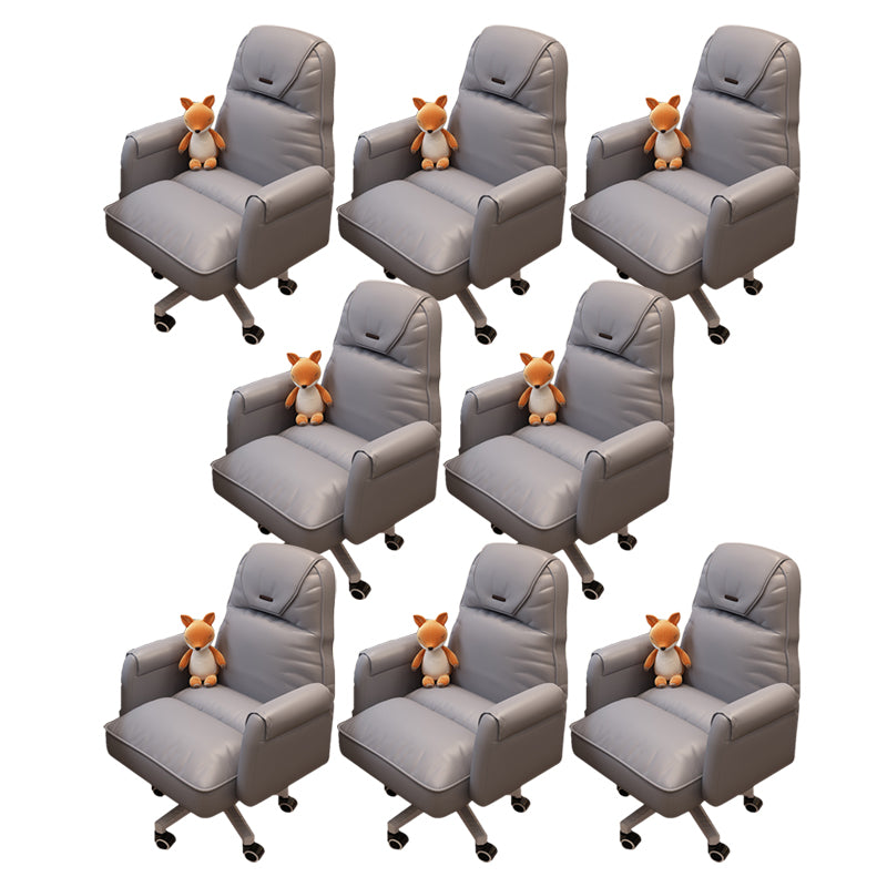 Modern Office Chair Adjustable Seat Height No Distressing Slide Chair with Wheels