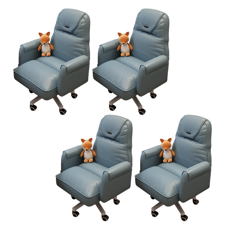 Modern Office Chair Adjustable Seat Height No Distressing Slide Chair with Wheels