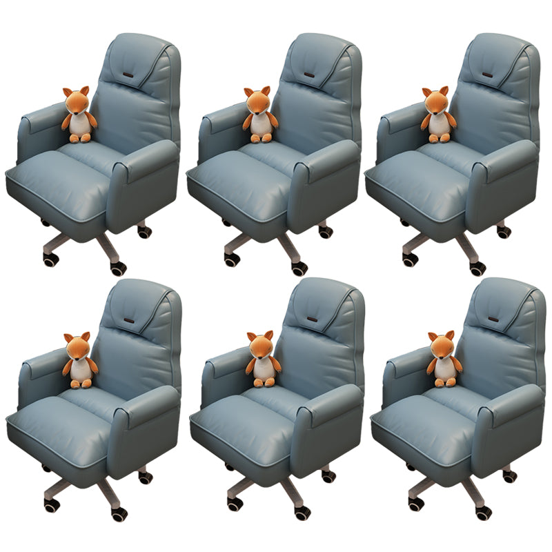 Modern Office Chair Adjustable Seat Height No Distressing Slide Chair with Wheels