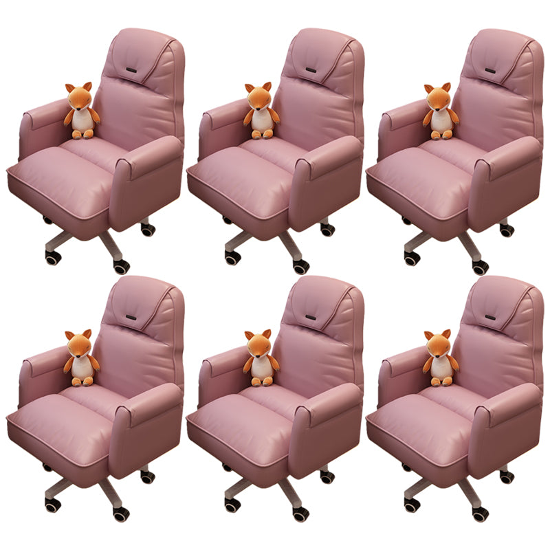 Modern Office Chair Adjustable Seat Height No Distressing Slide Chair with Wheels