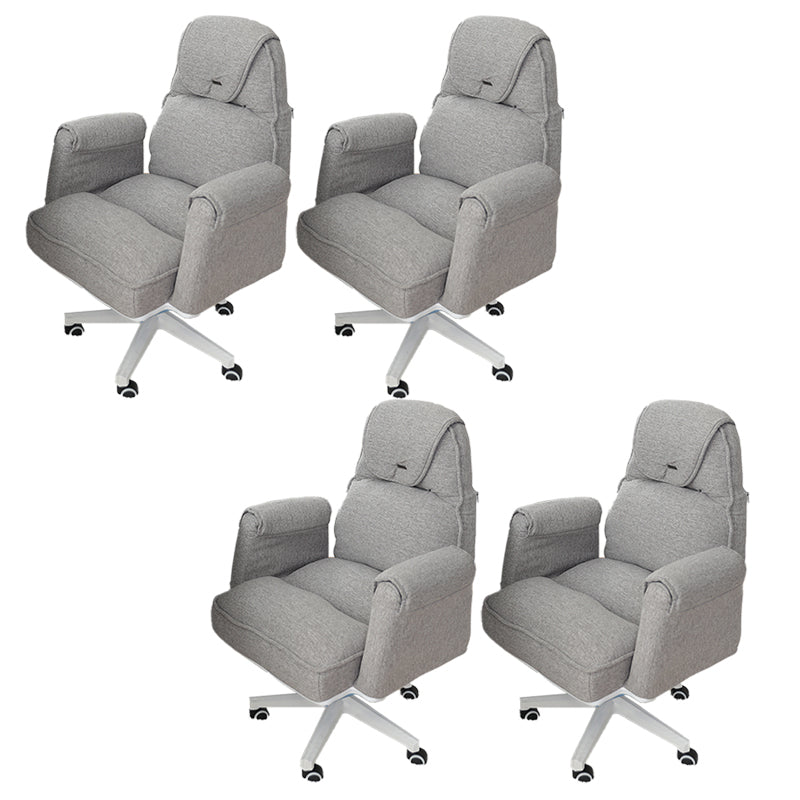 Modern Office Chair Adjustable Seat Height No Distressing Slide Chair with Wheels