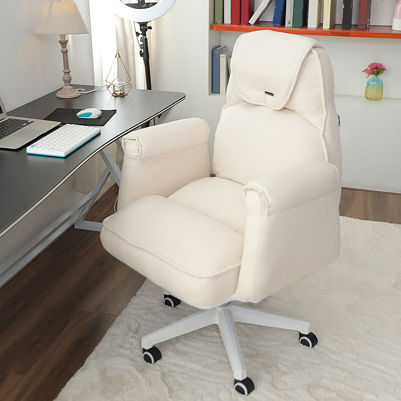Modern Office Chair Adjustable Seat Height No Distressing Slide Chair with Wheels