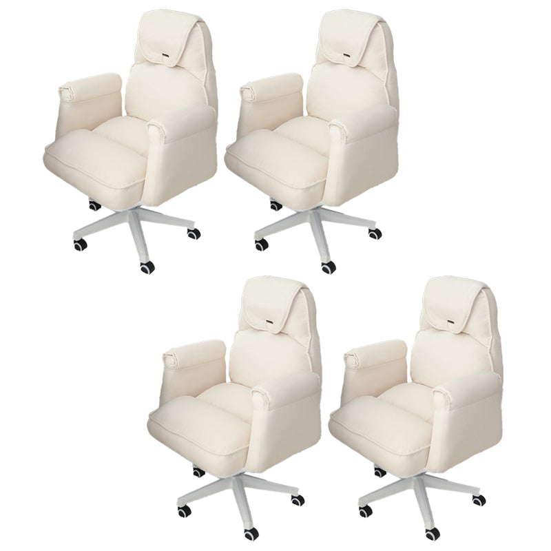 Modern Office Chair Adjustable Seat Height No Distressing Slide Chair with Wheels