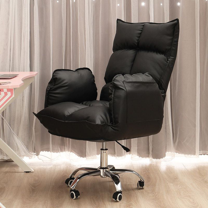 Modern Desk Chair Slide Adjustable Seat Height Office Chair with Wheels