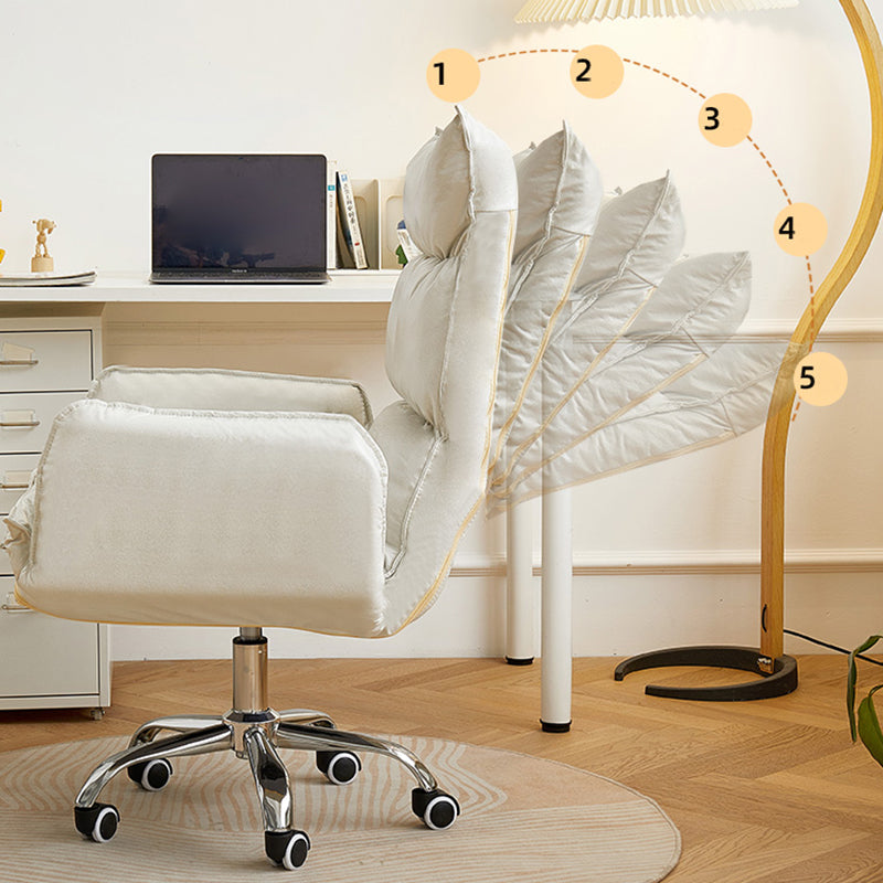 Modern Desk Chair Slide Adjustable Seat Height Office Chair with Wheels