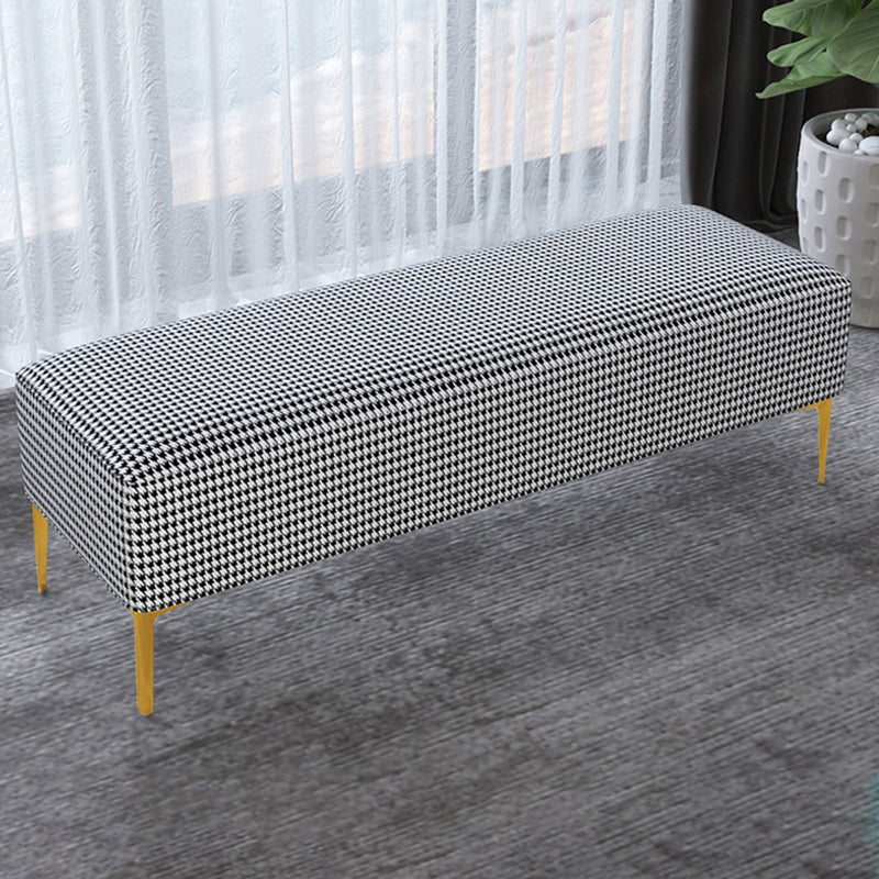 Modern Bedroom Bench Solid Wood Seating Bench with Upholstered