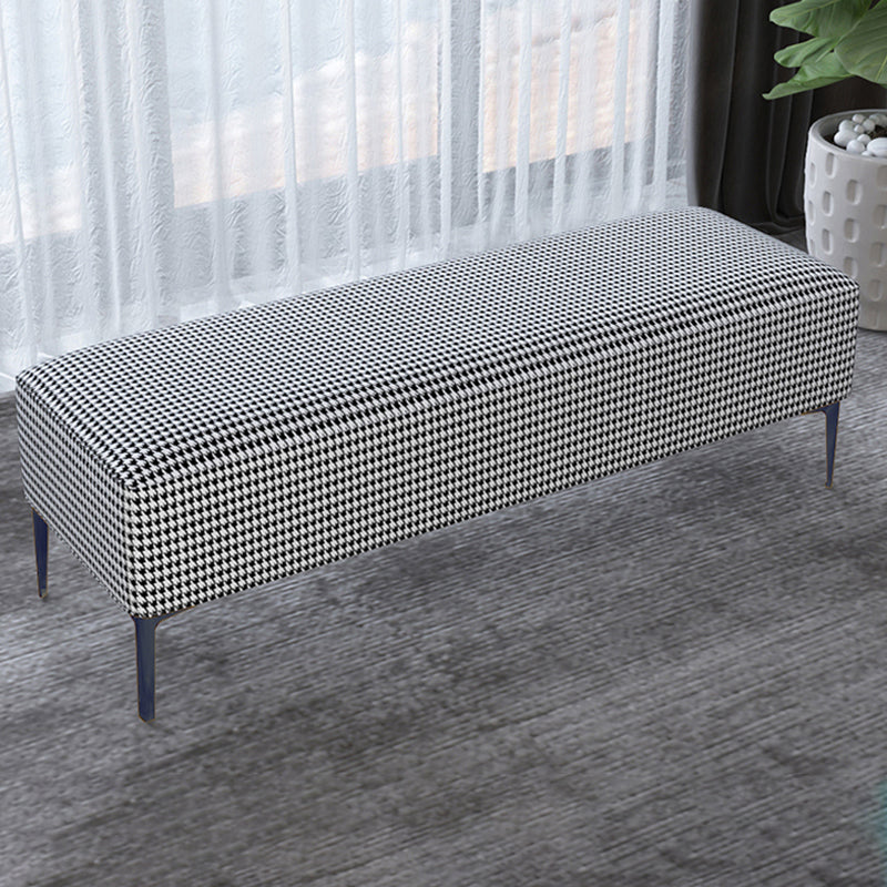 Modern Bedroom Bench Solid Wood Seating Bench with Upholstered