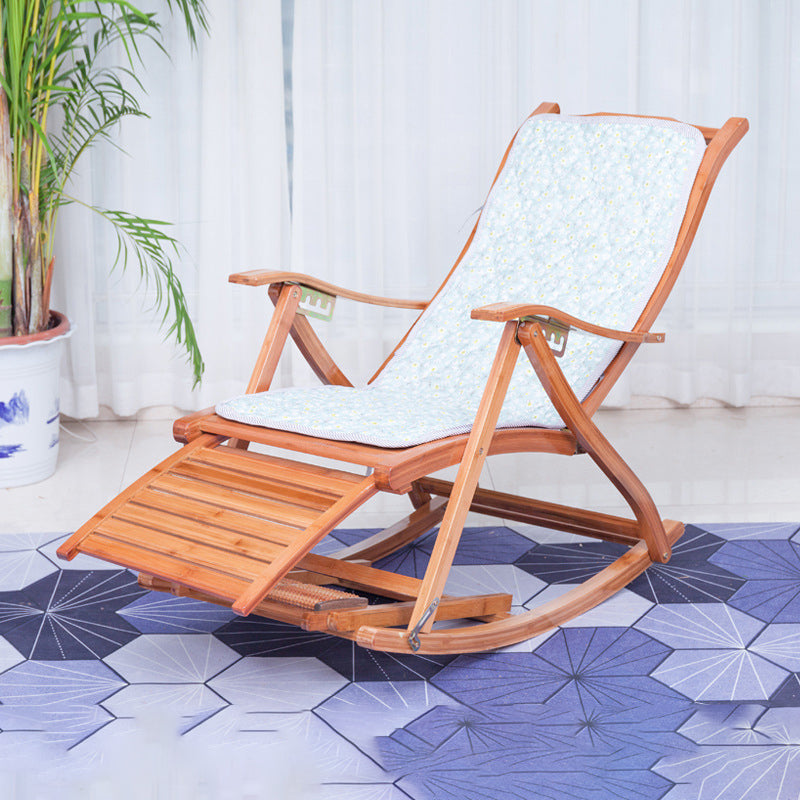 Simple Style Bamboo Rocking Chair Leisure Lounge Lazy Chair for Living Room